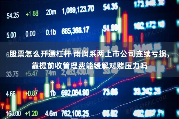股票怎么开通杠杆 雨润系两上市公司连续亏损，靠提前收管理费能缓解对赌压力吗